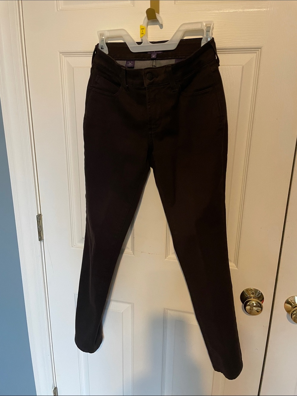 Not Your Daughters Jeans chocolate brown legging size 0 petite